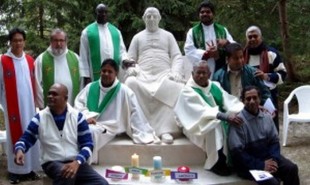 Around Founder’s statue