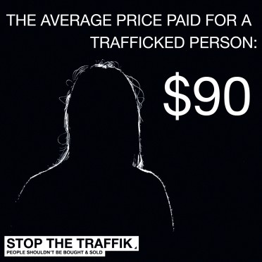 price of a trafficked person