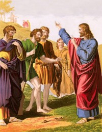 Nathanael coming to Jesus