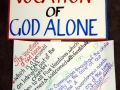 Vocation of God Alone